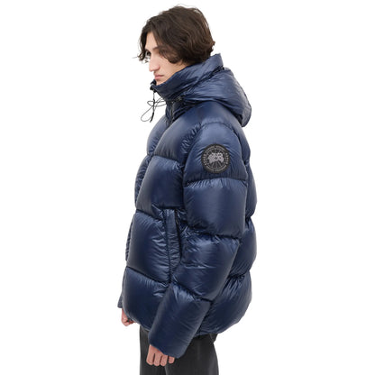Canada Goose Down & Nylon Crofton Navy Puffer Jacket