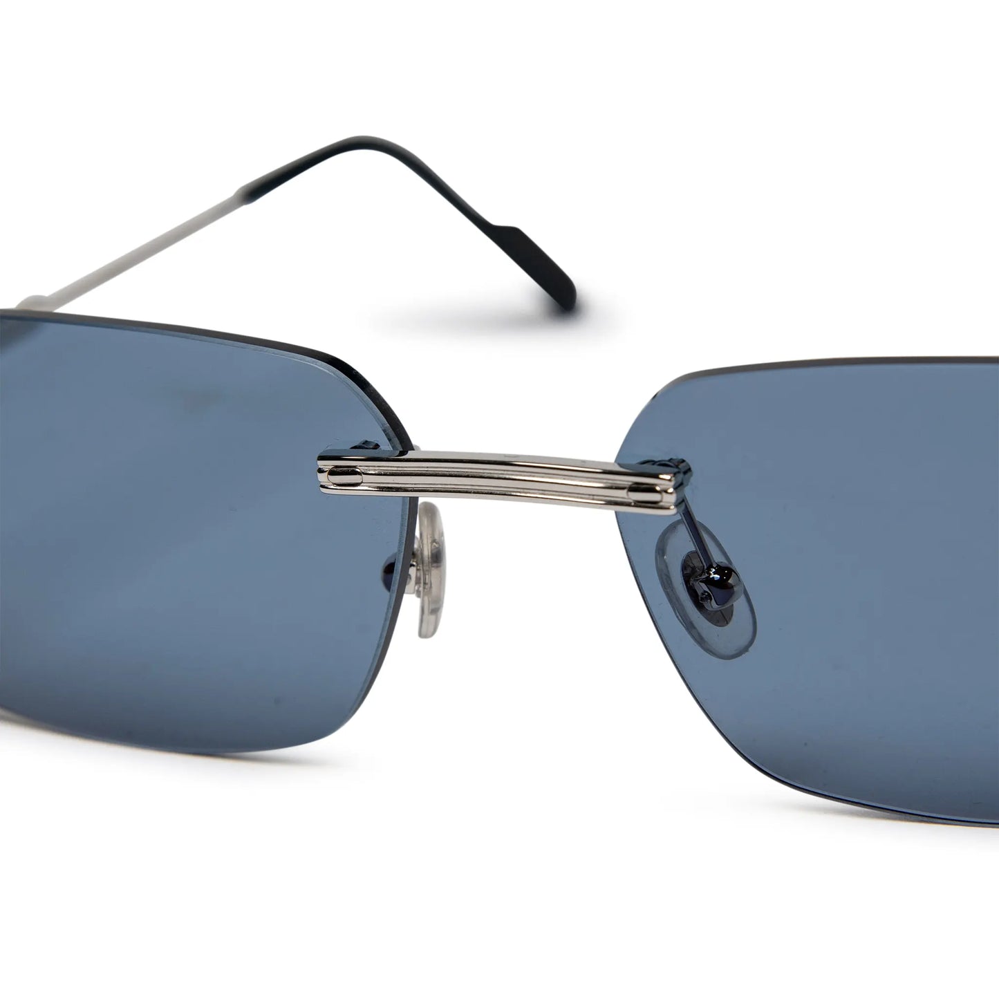 Cartier Eyewear CT0271S-003 Silver Blue Sunglasses