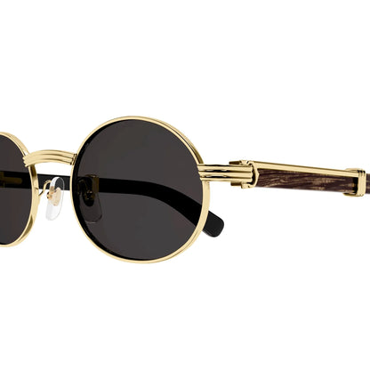 Cartier Eyewear CT0464S-001 Gold Grey Sunglasses