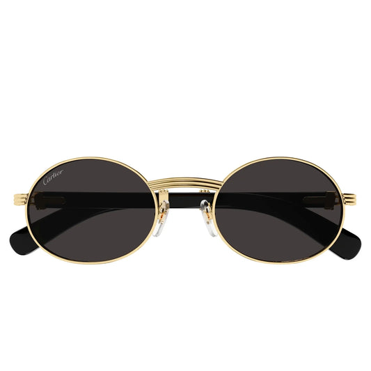 Cartier Eyewear CT0464S-001 Gold Grey Sunglasses