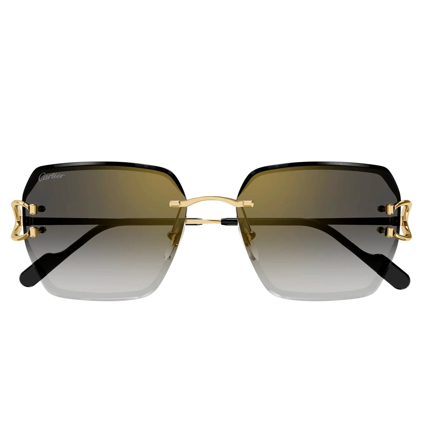 Cartier Eyewear CT0466S-001 Gold Grey Sunglasses