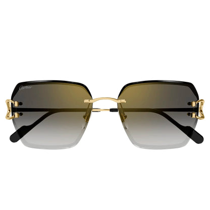 Cartier Eyewear CT0466S-001 Gold Grey Sunglasses