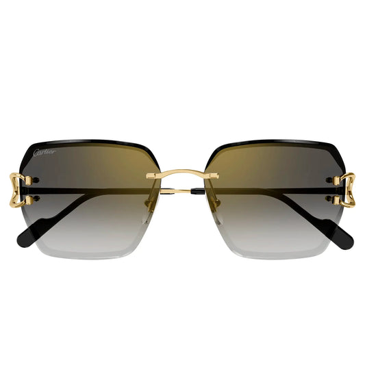 Cartier Eyewear CT0466S-001 Gold Grey Sunglasses