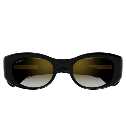 Cartier Eyewear CT0472S-001 C Panthere De Cartier Black Grey Sunglasses