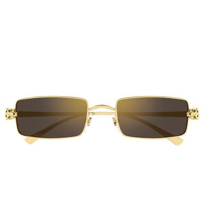 Cartier Eyewear CT0473S-001 Panthere De Cartier Gold Grey Sunglasses