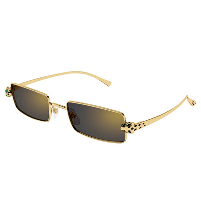 Cartier Eyewear CT0473S-001 Panthere De Cartier Gold Grey Sunglasses