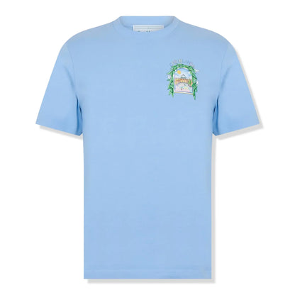 Casablanca Casa Larche Tennis Blue T Shirt