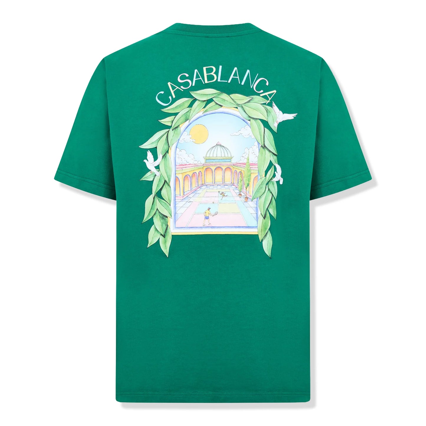 Casablanca L'Arche Tennis Club Graphic Racing Green T Shirt