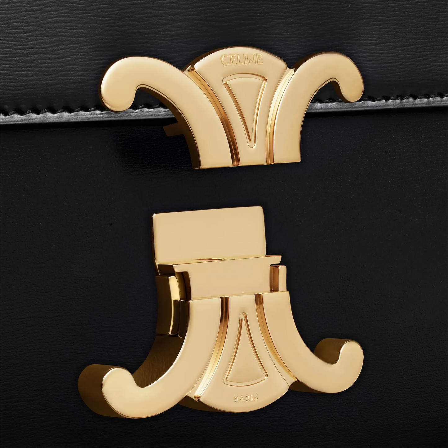 Celine Classique Triomphe Black Bag