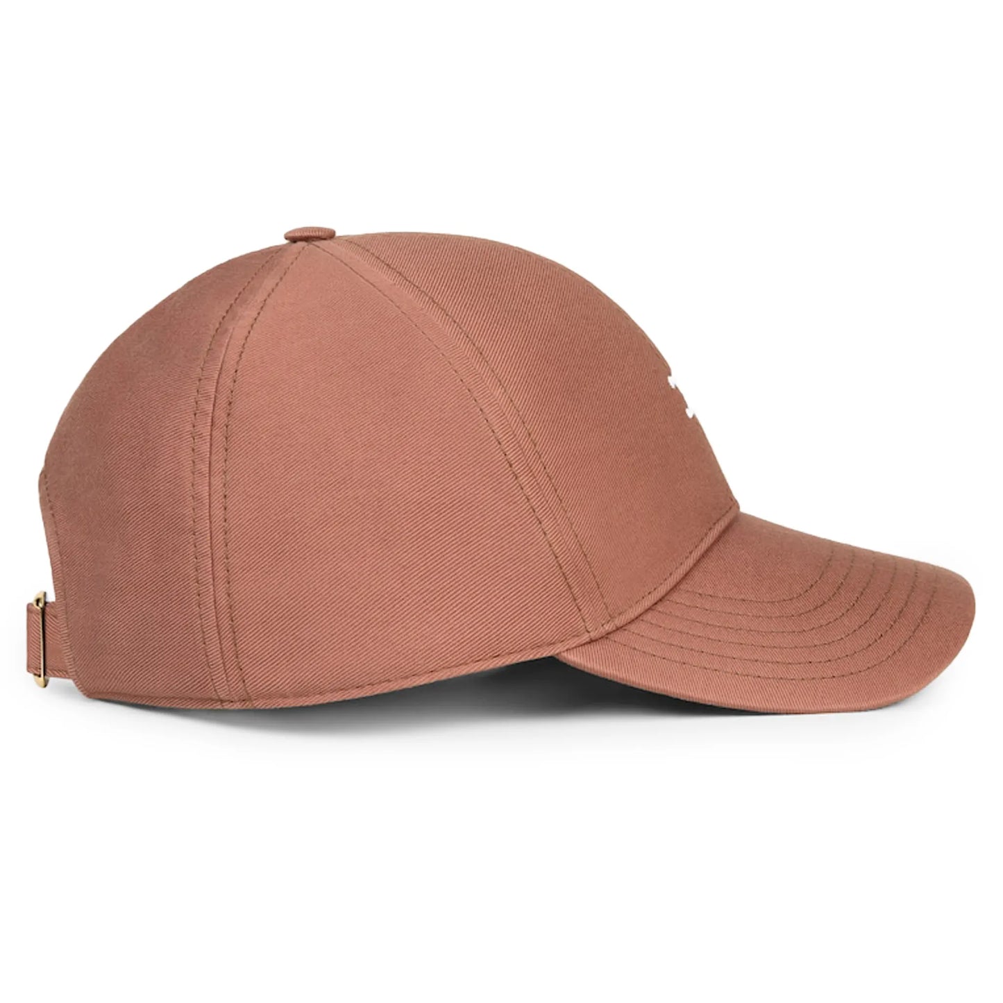 Celine Triomphe Gabardine Coton Washed Cuivre Rose Baseball Cap