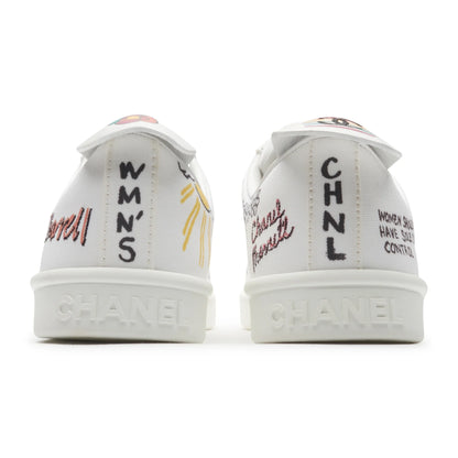 Chanel x Pharrell White Canvas Sneaker