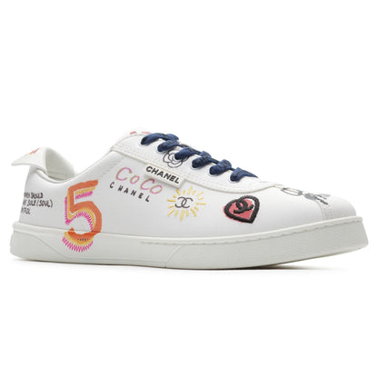 Chanel x Pharrell White Canvas Sneaker