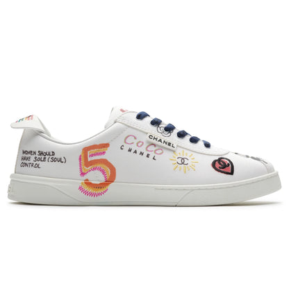 Chanel x Pharrell White Canvas Sneaker