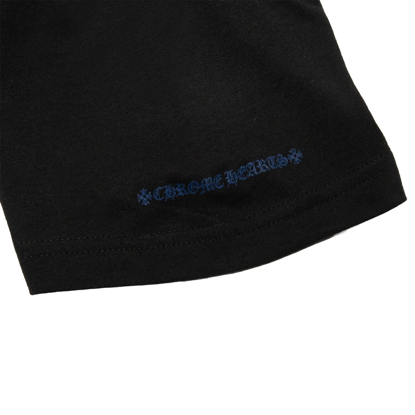 Chrome Hearts 1988 Neck Logo Black Blue T Shirt