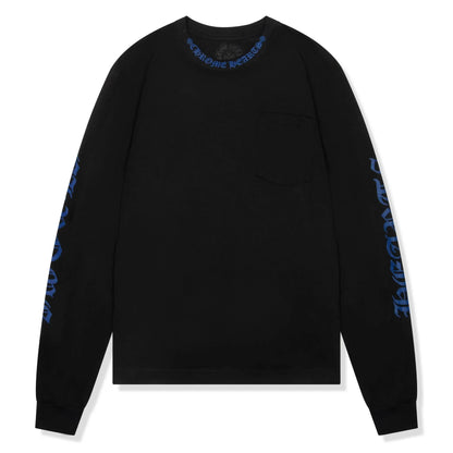 Chrome Hearts 1988 Neck Logo L/S Black Blue T Shirt
