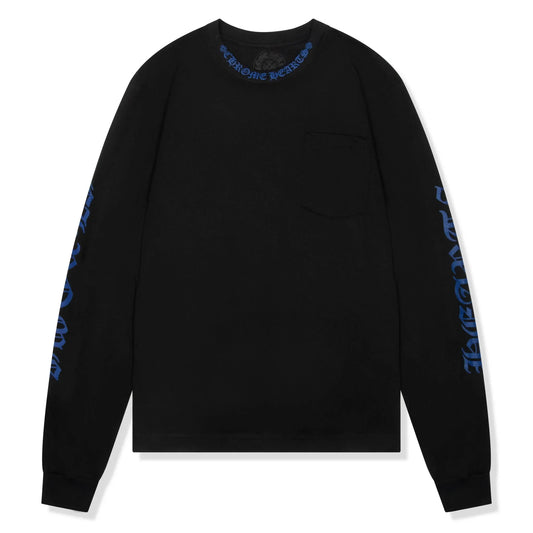 Chrome Hearts 1988 Neck Logo L/S Black Blue T Shirt