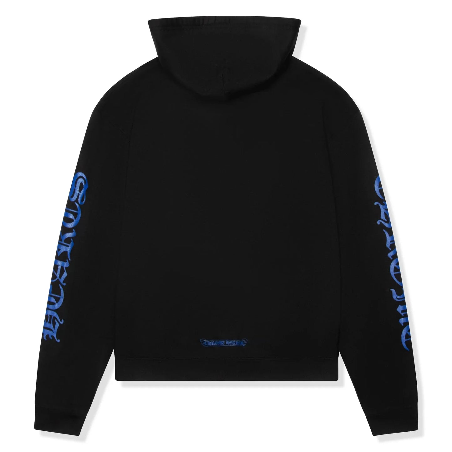 Chrome Hearts 1988 Script Logo Zip-Up Black Blue Hoodie