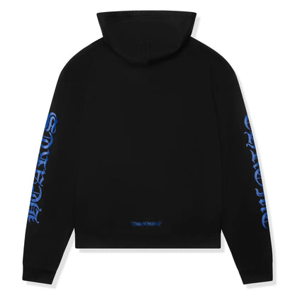 Chrome Hearts 1988 Script Logo Zip-Up Black Blue Hoodie