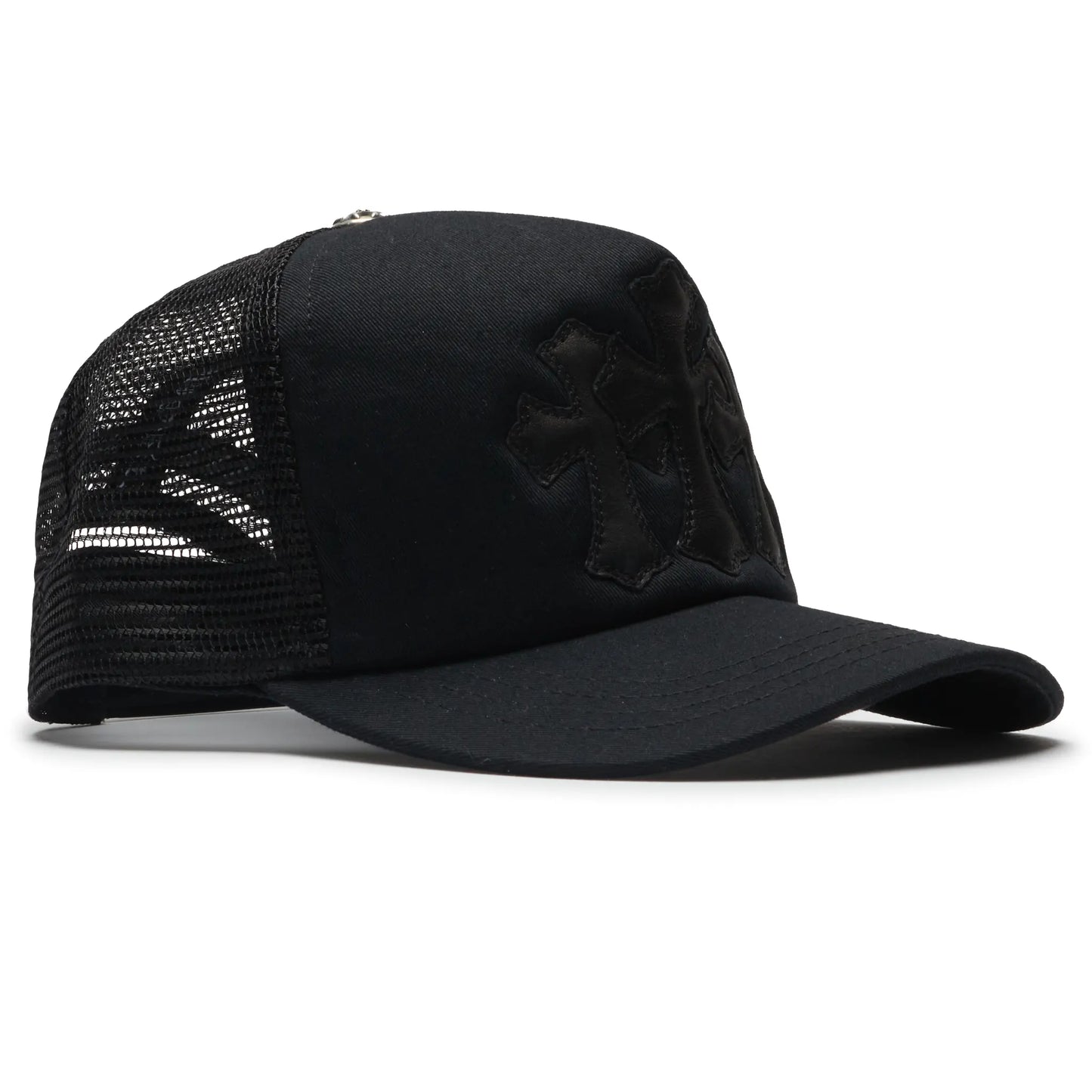 Chrome Hearts Cemetery Black Trucker Cap