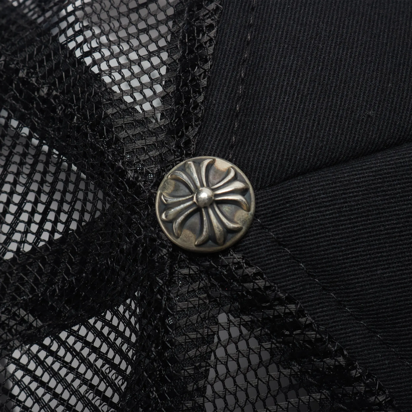 Chrome Hearts Cemetery Black Trucker Cap