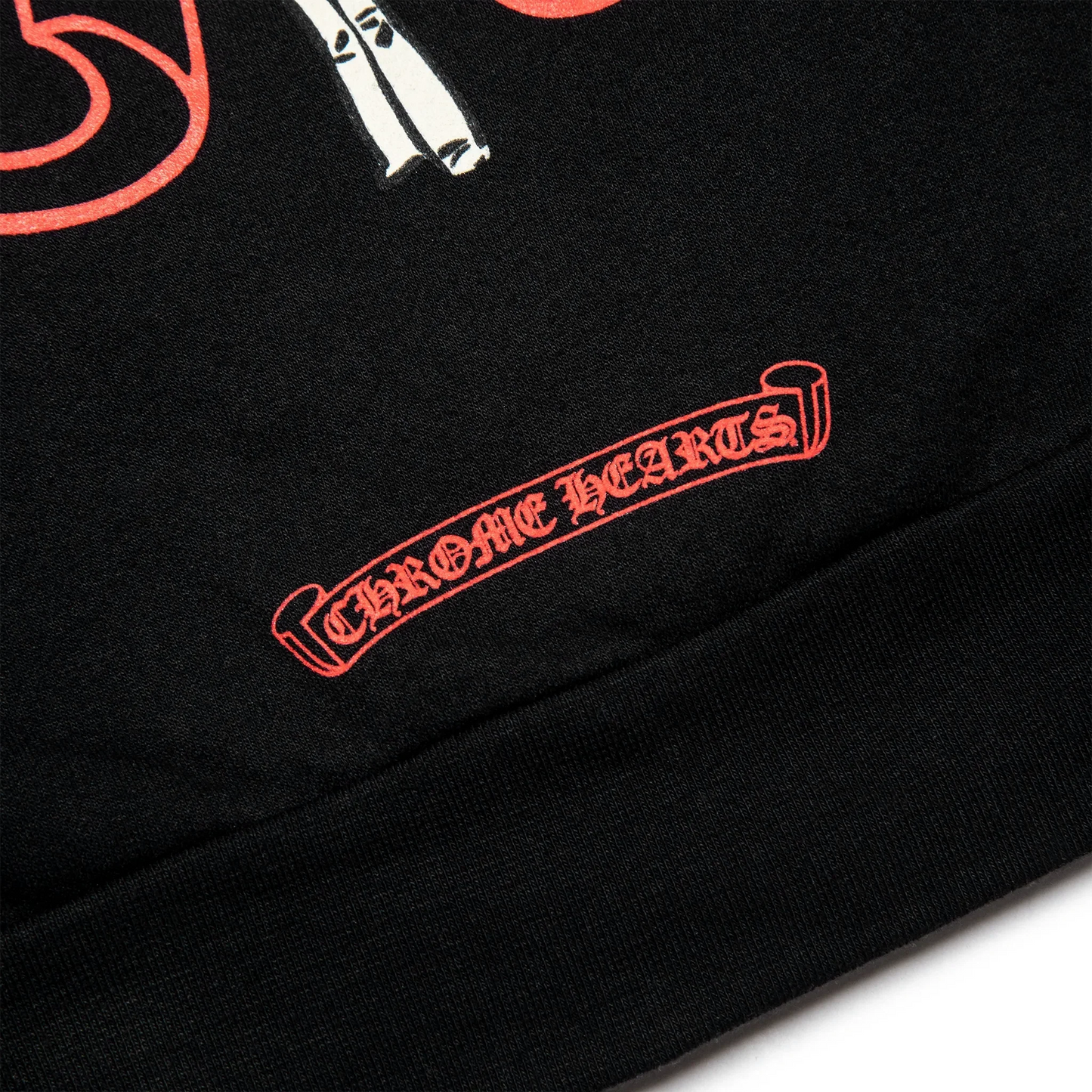 Chrome Hearts Deadly Doll Online Exclusive Black Red Hoodie