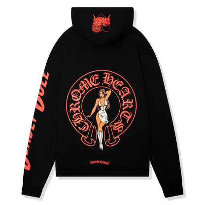 Chrome Hearts Deadly Doll Online Exclusive Black Red Hoodie