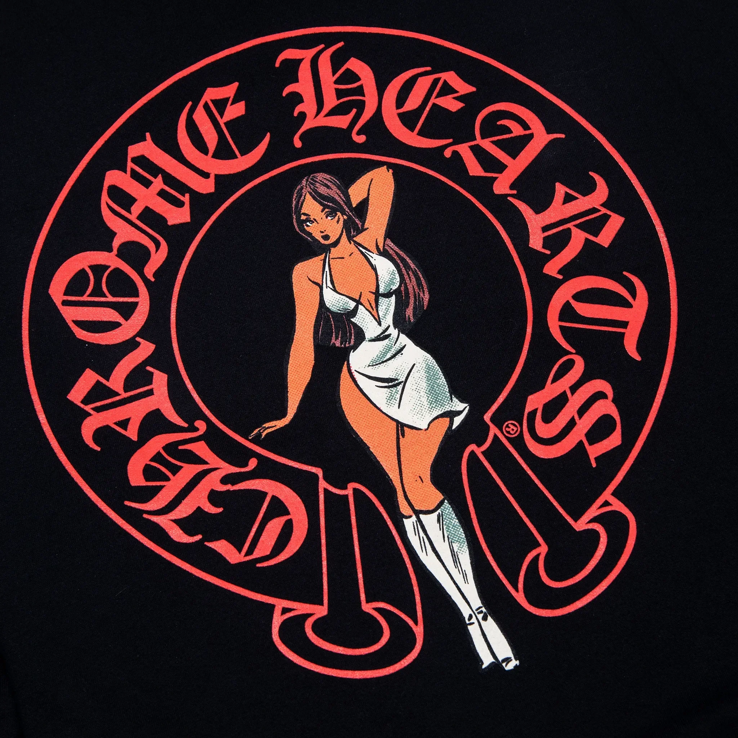 Chrome Hearts Deadly Doll Online Exclusive Black Red Hoodie