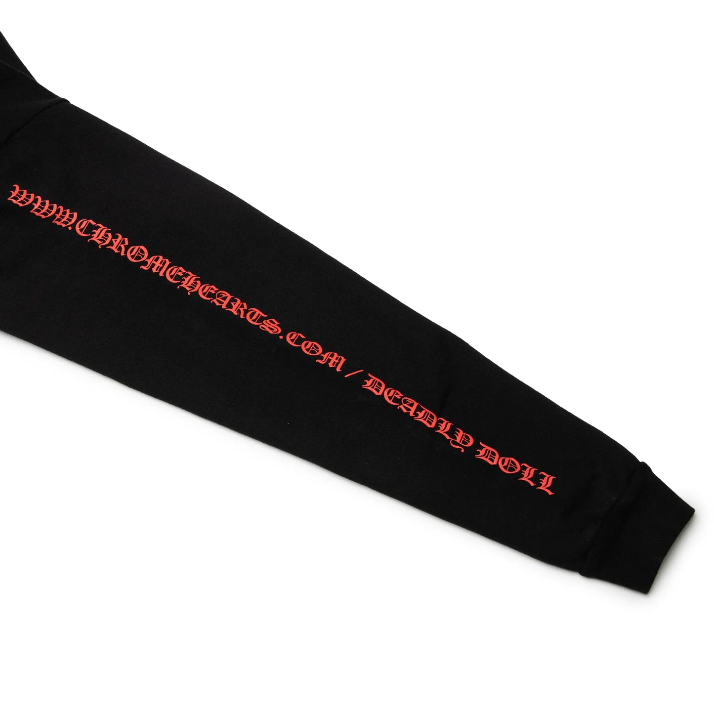 Chrome Hearts Deadly Doll Online Exclusive Black Red Hoodie