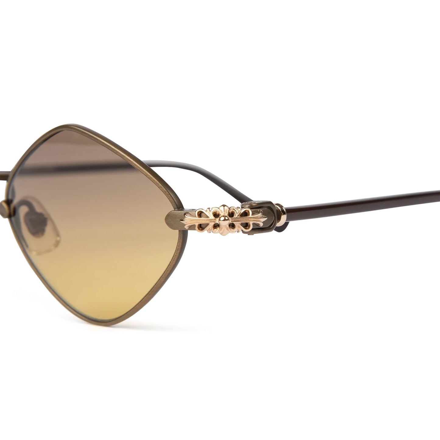 Chrome Hearts Diamond Dog Light Brown Sunglasses