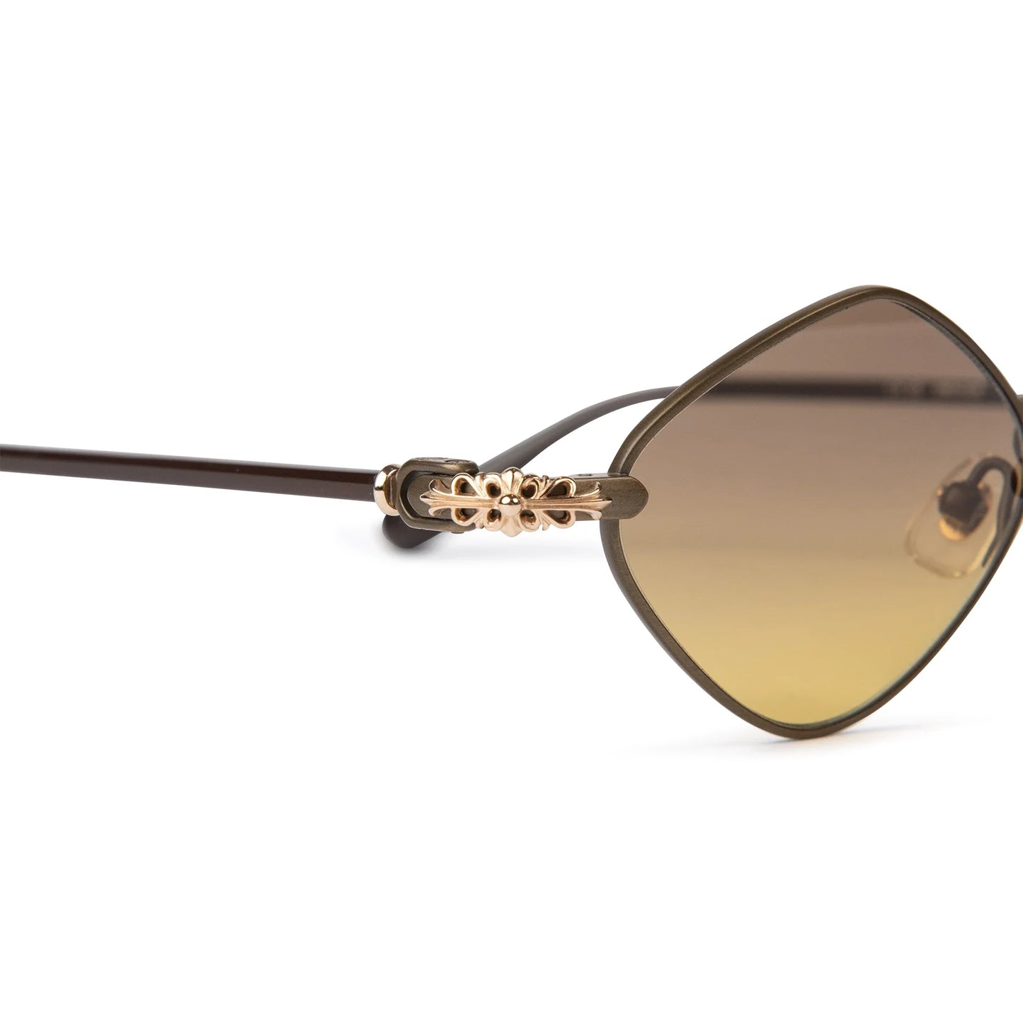 Chrome Hearts Diamond Dog Light Brown Sunglasses