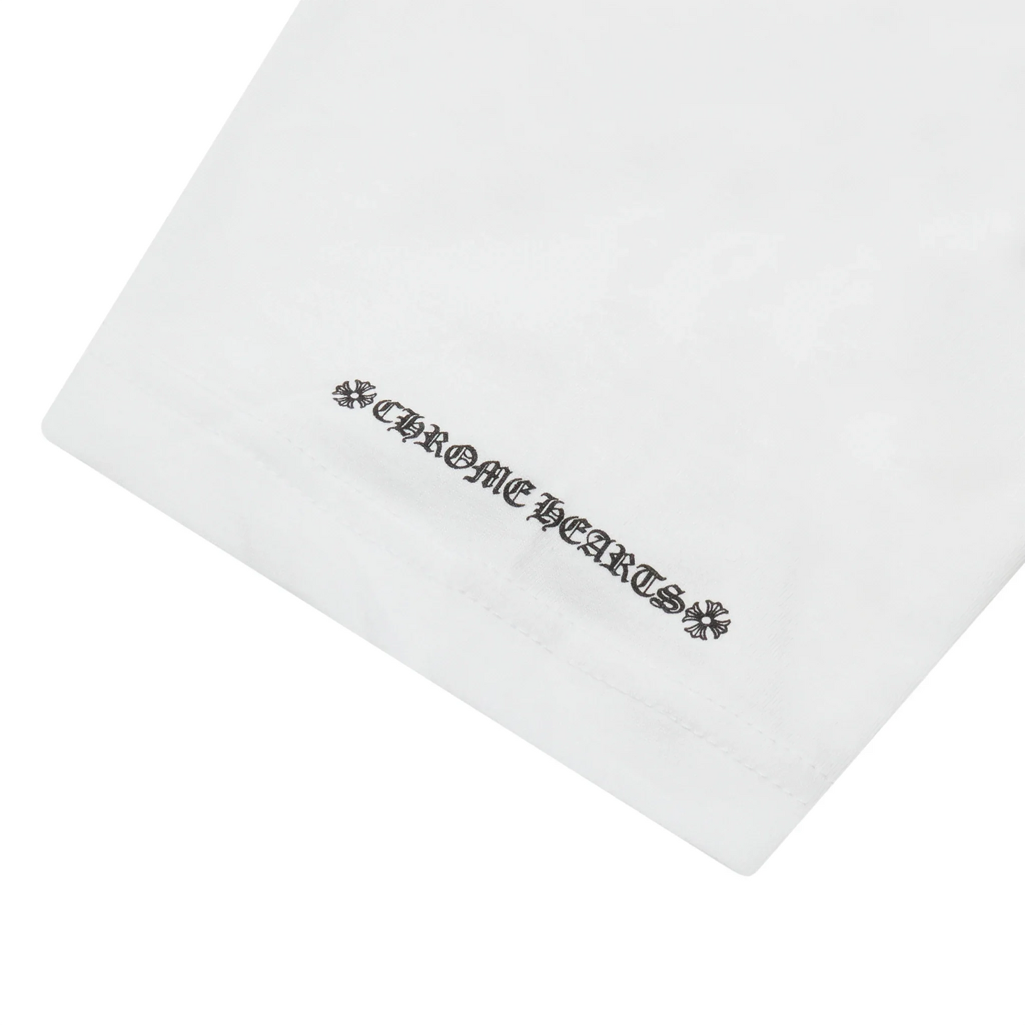 Chrome Hearts Horse Shoe Pocket Logo White T Shirt