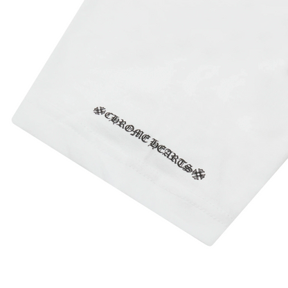 Chrome Hearts Horse Shoe Pocket Logo White T Shirt