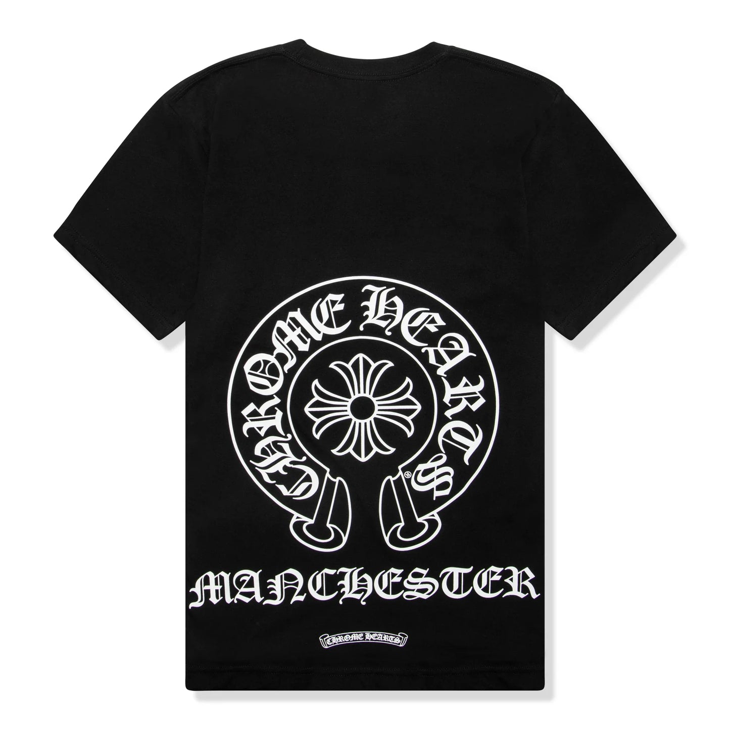 Chrome Hearts Manchester Exclusive Horse Shoe Pocket Logo Black T Shirt