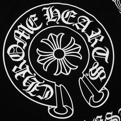Chrome Hearts Manchester Exclusive Horse Shoe Pocket Logo L/S Black T Shirt