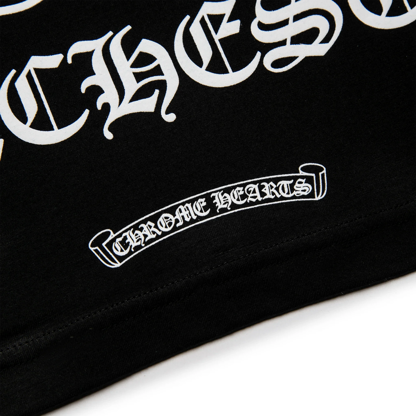 Chrome Hearts Manchester Exclusive Horse Shoe Pocket Logo L/S Black T Shirt