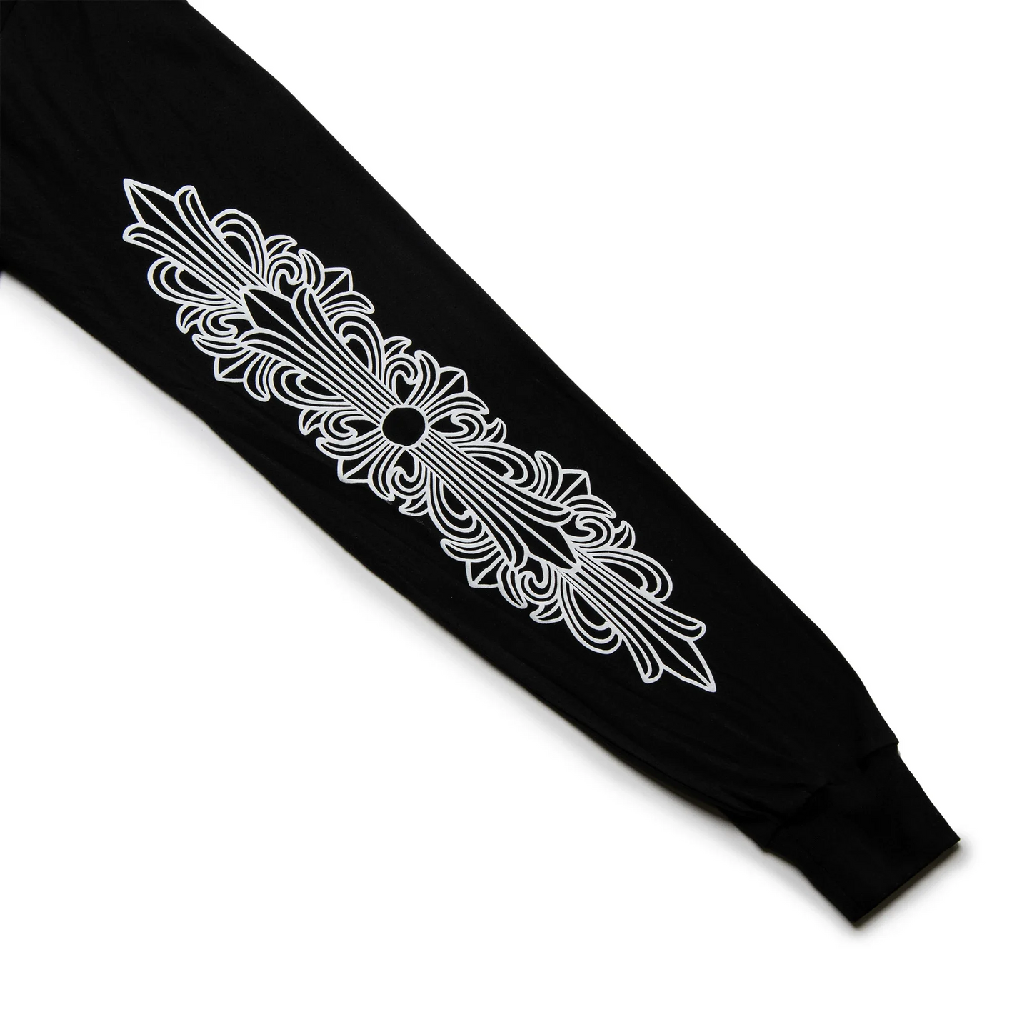 Chrome Hearts Manchester Exclusive Horse Shoe Pocket Logo L/S Black T Shirt