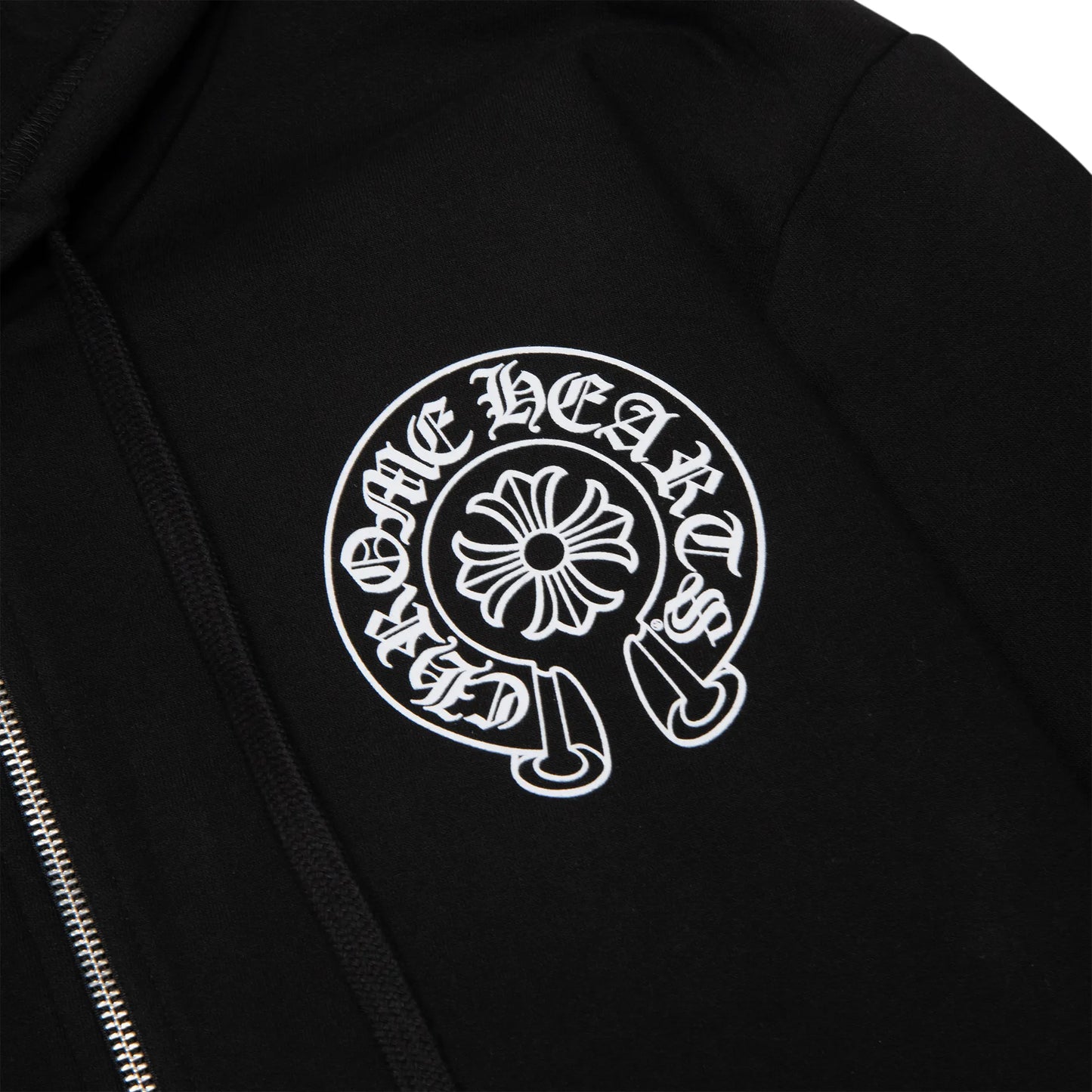 Chrome Hearts Manchester Exclusive Horse Shoe Zip-Up Black Hoodie
