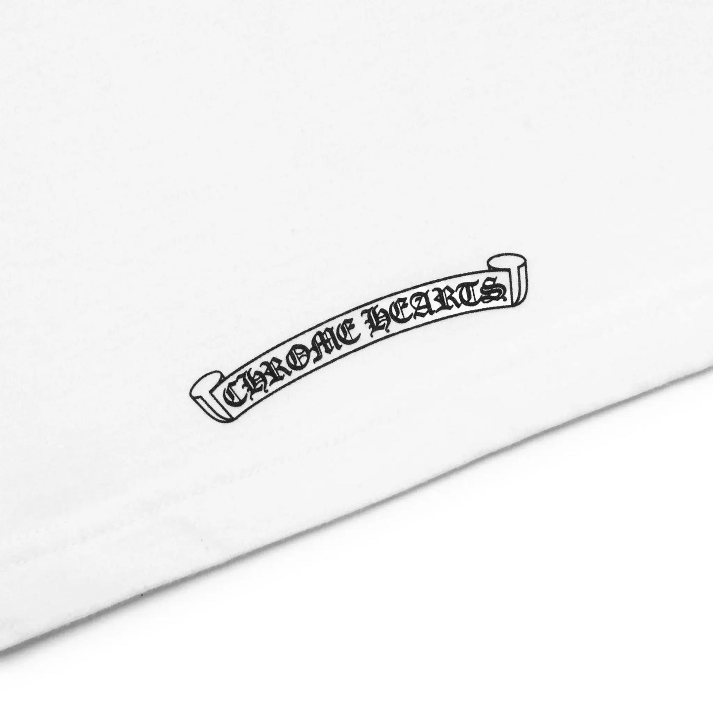 Chrome Hearts 1988 Neck Logo L/S White Black T Shirt