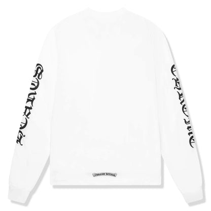 Chrome Hearts 1988 Neck Logo L/S White Black T Shirt