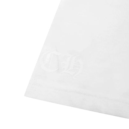 Chrome Hearts 1988 Neck Logo L/S White Black T Shirt