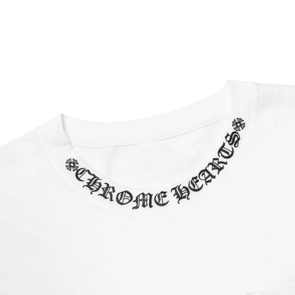 Chrome Hearts 1988 Neck Logo L/S White Black T Shirt