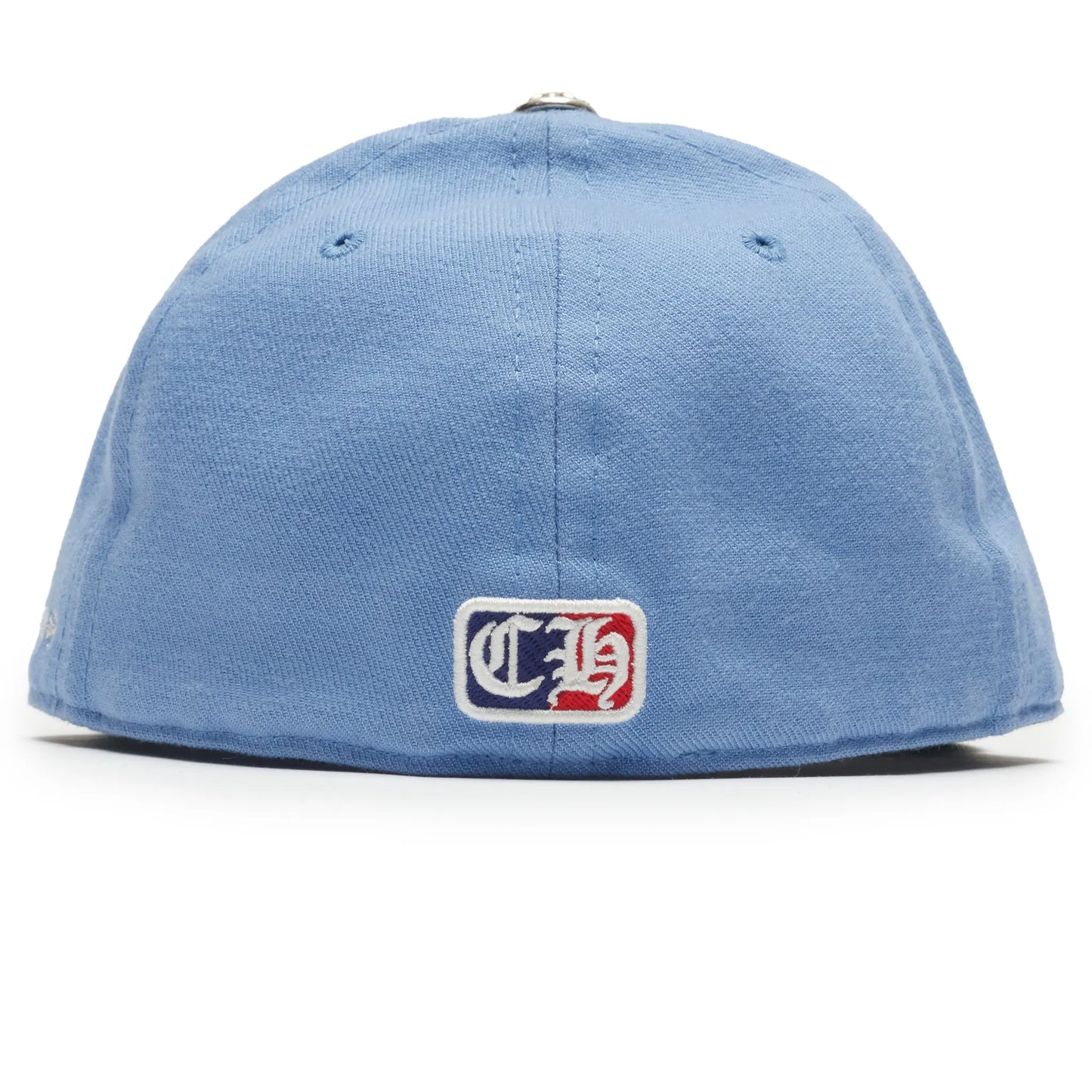 Chrome Hearts Vinny Heart Embroidered Light Blue Baseball Cap