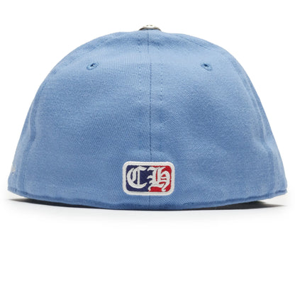 Chrome Hearts Vinny Heart Embroidered Light Blue Baseball Cap