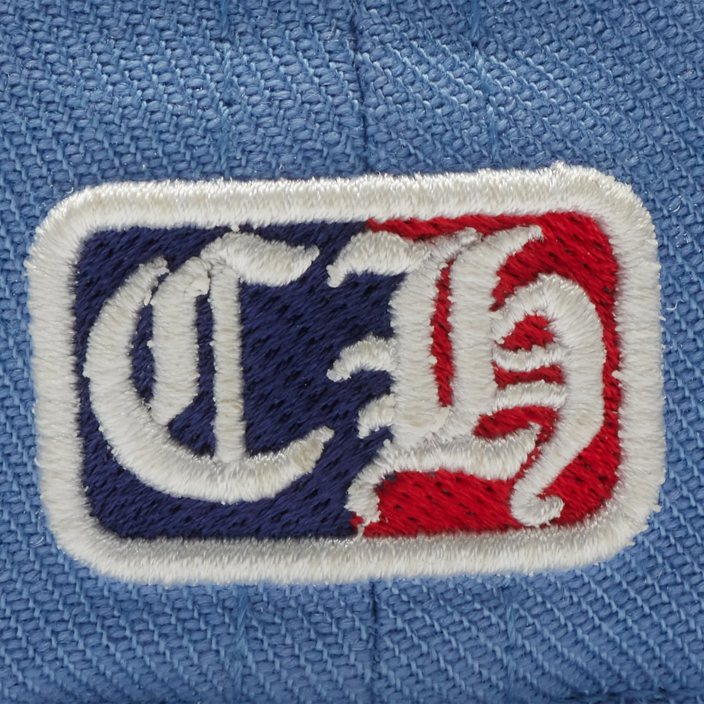 Chrome Hearts Vinny Heart Embroidered Light Blue Baseball Cap