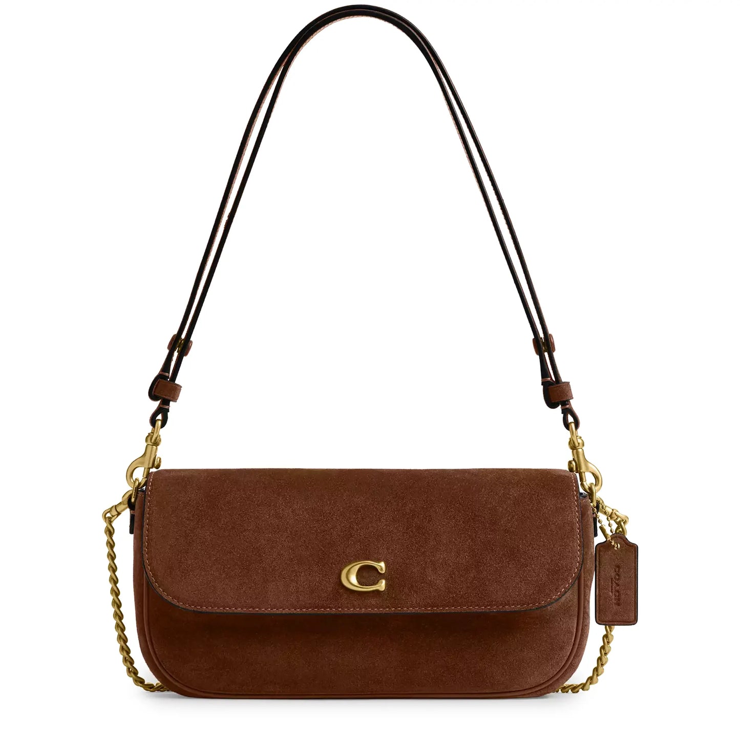 Coach Brook Flap Chain Warm Brown Bag