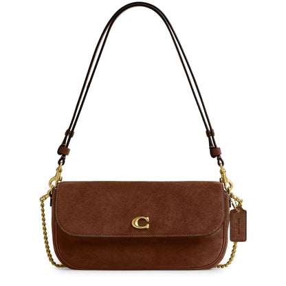 Coach Brook Flap Chain Warm Brown Bag