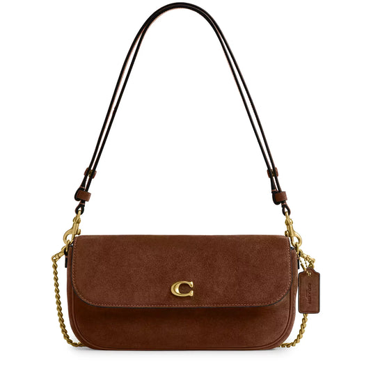 Coach Brook Flap Chain Warm Brown Bag