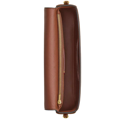 Coach Brook Flap Chain Warm Brown Bag