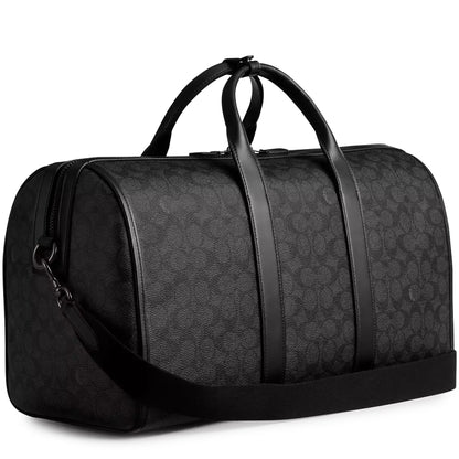 Coach Gotham Duffle 45 Signature Canvas Charcoal Bag
