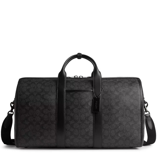 Coach Gotham Duffle 45 Signature Canvas Charcoal Bag